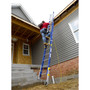 Werner Equalizer 28 ft. H Fiberglass Telescoping Extension Ladder Type IA 300 lb. capacity