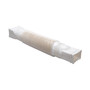 Amerimax Flex-A-Spout 4.5 in. H X 4.5 in. W X 55 in. L White Vinyl Downspout Extension