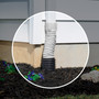 Amerimax Flex-A-Spout 3.75 in. H X 3.75 in. W X 16 in. L White Vinyl Flexible Downspout Extension