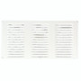 Air Vent 8 in. H X 16 in. L White Aluminum Undereave Vent