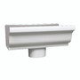Amerimax 5.5 in. W X 10.5 in. L White Aluminum K End w/Drop