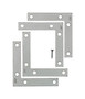 Ace 3-1/2 in. H X 4.75 in. W X 3-1/2 in. D Zinc Flat Corner Brace