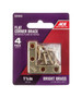 Ace 1-1/2 in. H X 2.750 in. W X 1-1/2 in. D Brass Flat Corner Brace