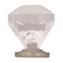 Amerock Traditional Classics Hexagonal Cabinet Knob 1-1/4 in. D 1-3/8 in. Satin Nickel 2 pk