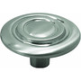 Hickory Hardware Transitional Round Cabinet Knob 1-1/4 in. D 11/16 in. Satin Nickel 1 pk