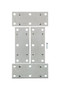 Ace 3.5 in. H X 1.375 in. W X .755 in. L Zinc Mending Brace