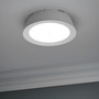 Mr. Beams 1.93 in. H X 6.3 in. W X 6.3 in. L White Ceiling Light w/Motion Sensor