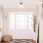 Globe Electric Portland 9.91 in. H X 8 in. W X 8 in. L Brass White Ceiling Light