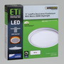 ETI 1.7 in. H X 11 in. W X 11 in. L White LED Ceiling Light Fixture with Nightlight