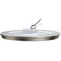 ETI 1.7 in. H X 11 in. W X 11 in. L Brushed Nickel White LED Ceiling Light Fixture with Nightlight