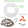 ETI 3.68 in. H X 10 in. W X 10 in. L White Ceiling Light