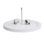 Lalia Home 6.5 in. H X 13 in. W X 13 in. L White Ceiling Light