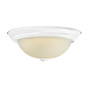 Design House Travis 4.9 in. H X 13.1 in. W X 13.1 in. L White Ceiling Fixture