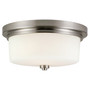 Design House Aubrey 5.8 in. H X 13.8 in. W X 13.8 in. L Satin Nickel Ceiling Fixture
