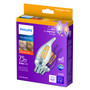 Philips BA11 E12 (Candelabra) LED Bulb Soft White 75 Watt Equivalence 3 pk