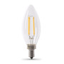 Feit Blunt Tip E12 (Candelabra) Filament LED Bulb Daylight 100 Watt Equivalence 2 pk