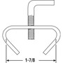 Prime-Line Silver Steel Handrail Bed Frame Clamp 1/4 inch Ga. 1.25 in. L 20 lb