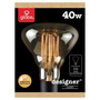Globe Electric Designer Labo 40 W G40 Decorative Incandescent Bulb E26 (Medium) Amber 1 pk