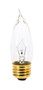 Satco 25 W CA10 Decorative Incandescent Bulb E26 (Medium) Soft White 2 pk