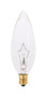 Satco 25 W BA9.5 Chandelier Incandescent Bulb E12 (Candelabra) Soft White 2 pk