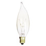 Satco 15 W CA9 Chandelier Incandescent Bulb E12 (Candelabra) Soft White 2 pk
