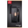 Globe Electric Vintage 1-Light Matte Black Hurley Wall Sconce
