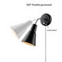 Globe Electric Ramezay 1-Light Matte Black Modern Wall Sconce