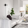 Globe Electric 3 in 1 Hardwire or Plug-In 1-Light Matte Wall Sconce
