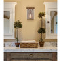 Westinghouse Burnell 1-Light Burnwood Brown Wall Sconce