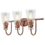 Westinghouse Ashton 3-Light Washed Copper Wall Sconce