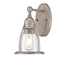 Westinghouse North Shore 1 Weathered Steel Wall Sconce