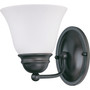 Nuvo 1-Light Ebony Bronze Black Wall Sconce