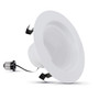 Feit Enhance Bright White 4 in. W Aluminum LED Dimmable Recessed Downlight 11.1 W