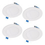Halo HLB Lite Matte White 4 in. W LED Canless Recessed Downlight 10.1 W