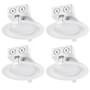 Globe Electric Value 4 Pack White 5 in. W Plastic LED Canless Recessed Downlight 60 W