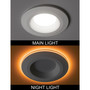 ETI Color Preference Matte White 6 in. W LED Recessed Downlight with Nightlight Trim 11 W
