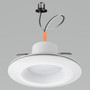 ETI Color Preference Matte White 6 in. W LED Recessed Downlight with Nightlight Trim 11 W
