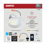 Satco Starfish White 4 in. W Metal LED Smart-Enabled Retrofit Recessed Lighting 8.7 W