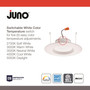 Juno Matte White 4.95 in. W Plastic LED Recessed Downlight 10.2 W