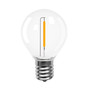 Belle Luci Holiday Bright Lights G40 Single Filament LED Replacement Bulb Warm White 2 in. 25 lights