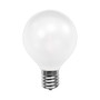 Belle Luci Holiday Bright Lights LED G50 Single Filament Frosted LED Replacement Bulb Warm White 2.5