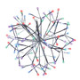 Holiday Bright Lights LED Sphere Light Multicolored 16 in. 96 lights