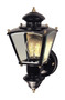Heath Zenith Black Motion-Sensing Incandescent Wall Lantern