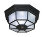 Heath Zenith Motion-Sensing Hardwired Incandescent Black Ceiling Light