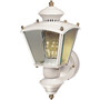 Heath Zenith White Motion-Sensing Incandescent Wall Lantern