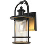 Heath Zenith HZconnect Black Motion-Sensing Incandescent Smart-Enabled Wall Lantern