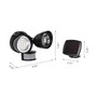 Glitzhome Dusk to Dawn Solar Powered LED Black Security Floodlight