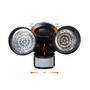 Glitzhome Dusk to Dawn Solar Powered LED Black Security Floodlight