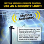 Bell & Howell Bionic Motion-Sensing Solar Powered LED Black Floodlight