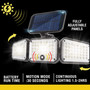 Bell & Howell Bionic Motion-Sensing Solar Powered LED Black Floodlight